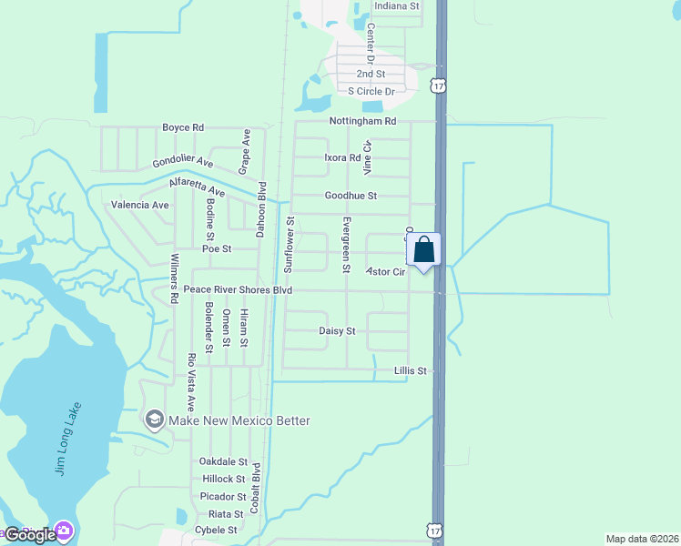 map of restaurants, bars, coffee shops, grocery stores, and more near 237 Evergreen Street in Punta Gorda