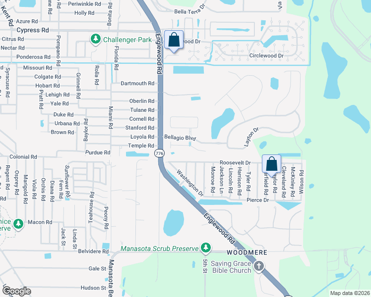 map of restaurants, bars, coffee shops, grocery stores, and more near 8989 Mondial Court in Venice