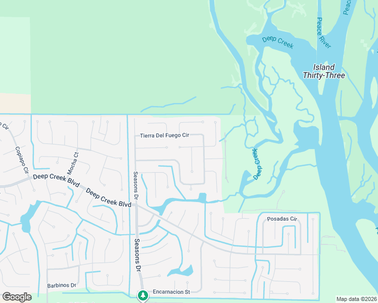 map of restaurants, bars, coffee shops, grocery stores, and more near 119 Cuiaba Drive in Punta Gorda