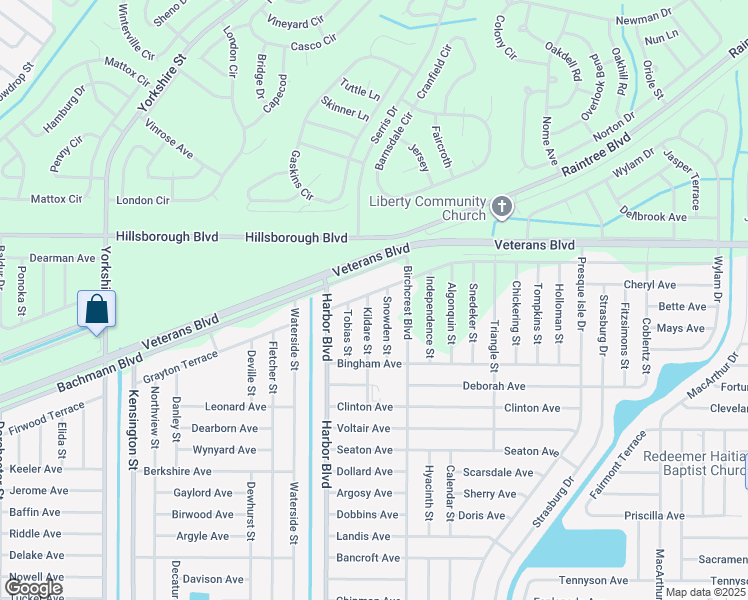 map of restaurants, bars, coffee shops, grocery stores, and more near 88 Kildare Street in Port Charlotte