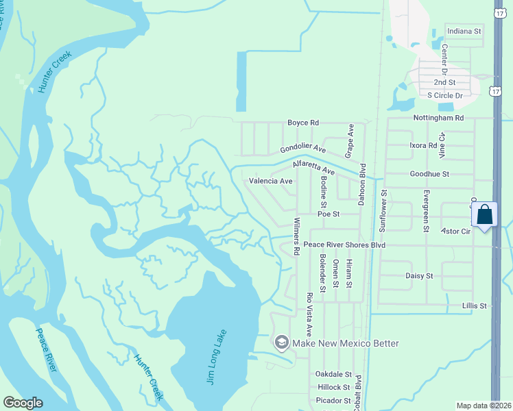 map of restaurants, bars, coffee shops, grocery stores, and more near 195 Summerset Drive in Punta Gorda