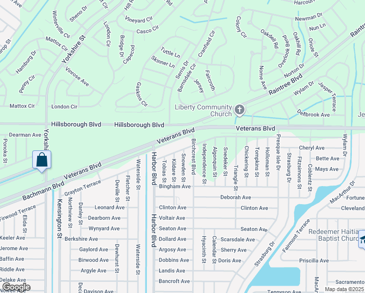 map of restaurants, bars, coffee shops, grocery stores, and more near 88 Kildare Street in Port Charlotte