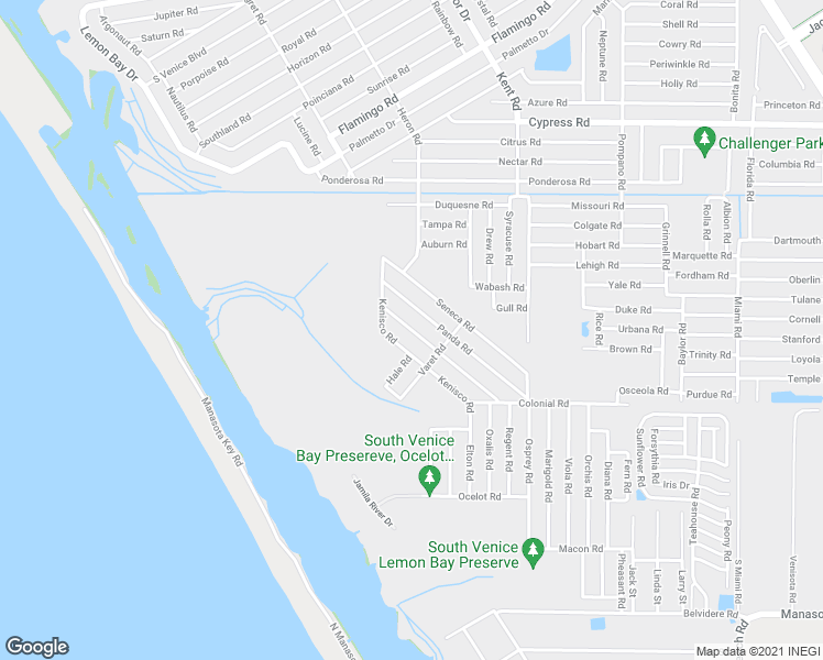 map of restaurants, bars, coffee shops, grocery stores, and more near 1080 Panda Road in Venice