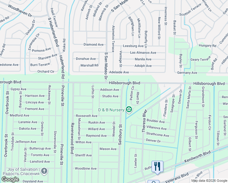 map of restaurants, bars, coffee shops, grocery stores, and more near 19211 Addison Avenue in Port Charlotte