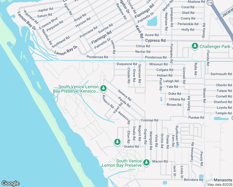 map of restaurants, bars, coffee shops, grocery stores, and more near 1080 Panda Road in Venice