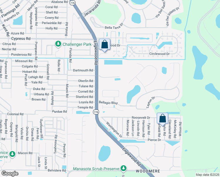 map of restaurants, bars, coffee shops, grocery stores, and more near 8945 Excelsior Loop in Venice