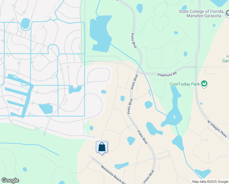 map of restaurants, bars, coffee shops, grocery stores, and more near Unnamed Road in Venice