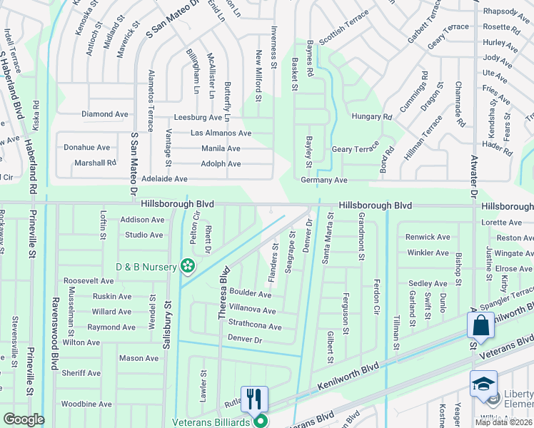map of restaurants, bars, coffee shops, grocery stores, and more near 21 Twig Court in Port Charlotte