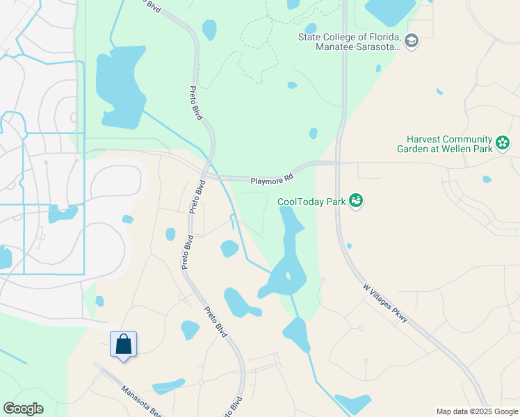 map of restaurants, bars, coffee shops, grocery stores, and more near Unnamed Road in Venice