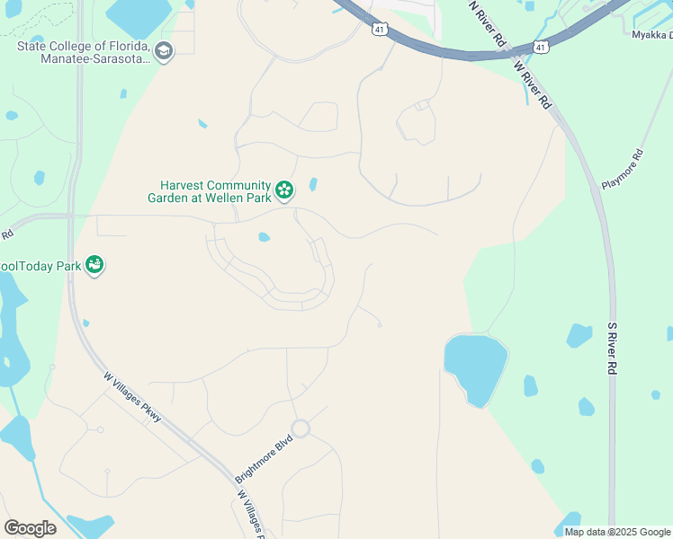 map of restaurants, bars, coffee shops, grocery stores, and more near Unnamed Road in Venice