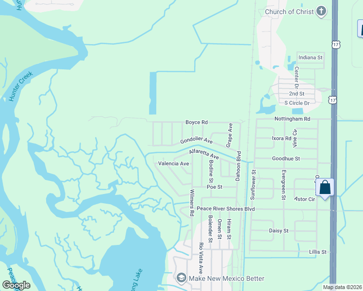 map of restaurants, bars, coffee shops, grocery stores, and more near 29103 Gondolier Avenue in Punta Gorda