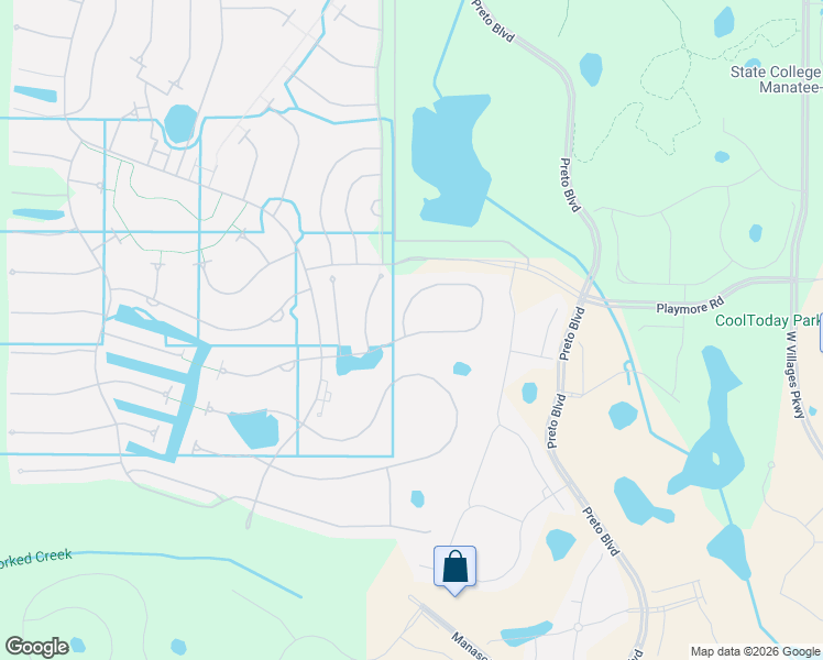 map of restaurants, bars, coffee shops, grocery stores, and more near 12621 Oriago Street in Venice