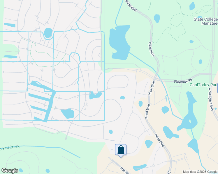 map of restaurants, bars, coffee shops, grocery stores, and more near 12621 Oriago Street in Venice