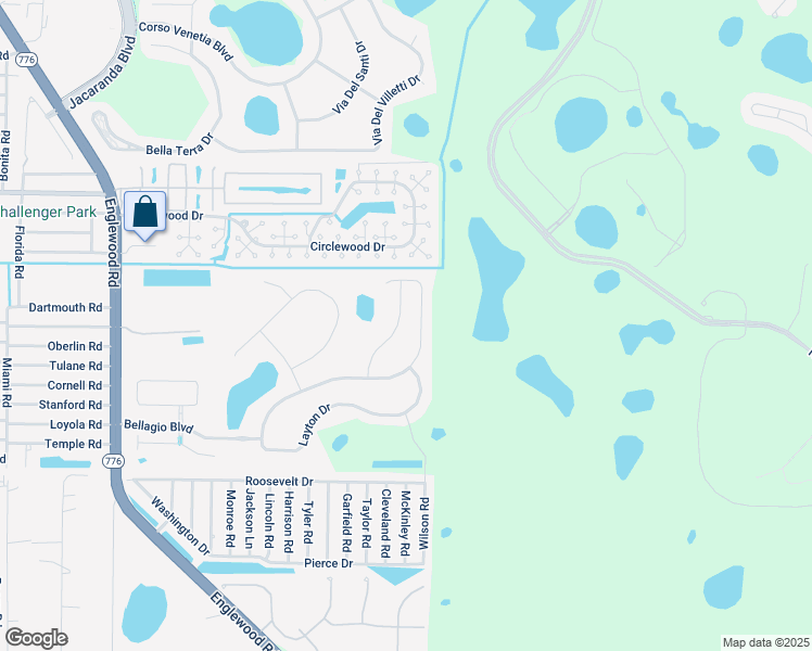 map of restaurants, bars, coffee shops, grocery stores, and more near 5121 Layton Drive in Venice