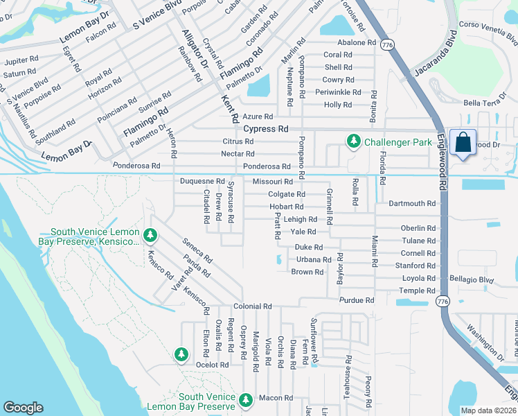 map of restaurants, bars, coffee shops, grocery stores, and more near 5355 Kent Road in Venice