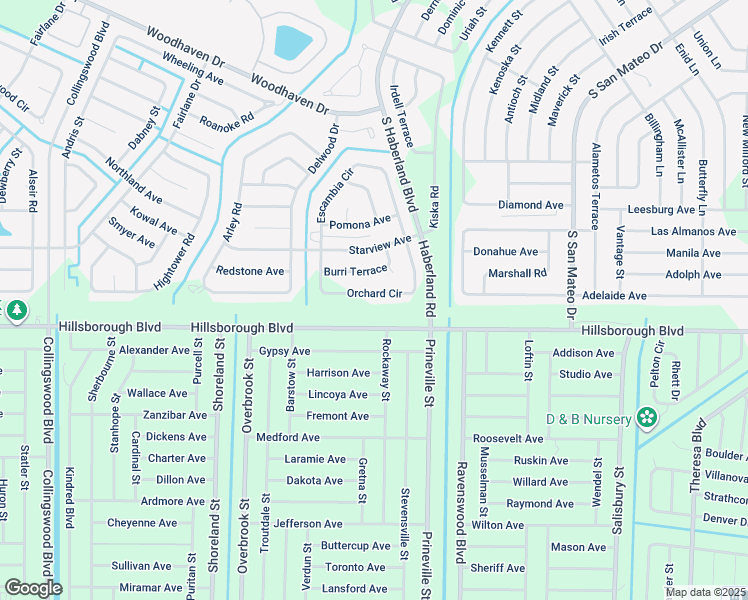 map of restaurants, bars, coffee shops, grocery stores, and more near 18461 Hillsborough Boulevard in Port Charlotte