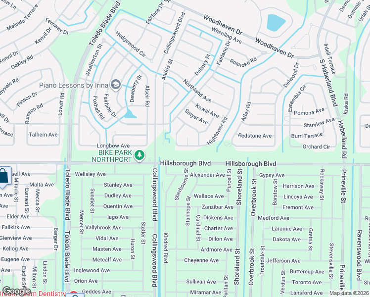 map of restaurants, bars, coffee shops, grocery stores, and more near 5340 Iota Court in North Port
