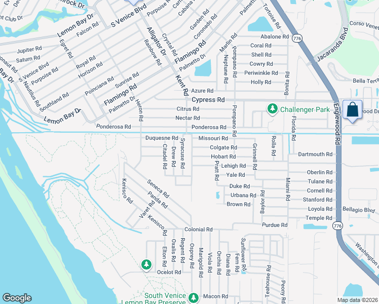 map of restaurants, bars, coffee shops, grocery stores, and more near 5231 Kent Road in Venice