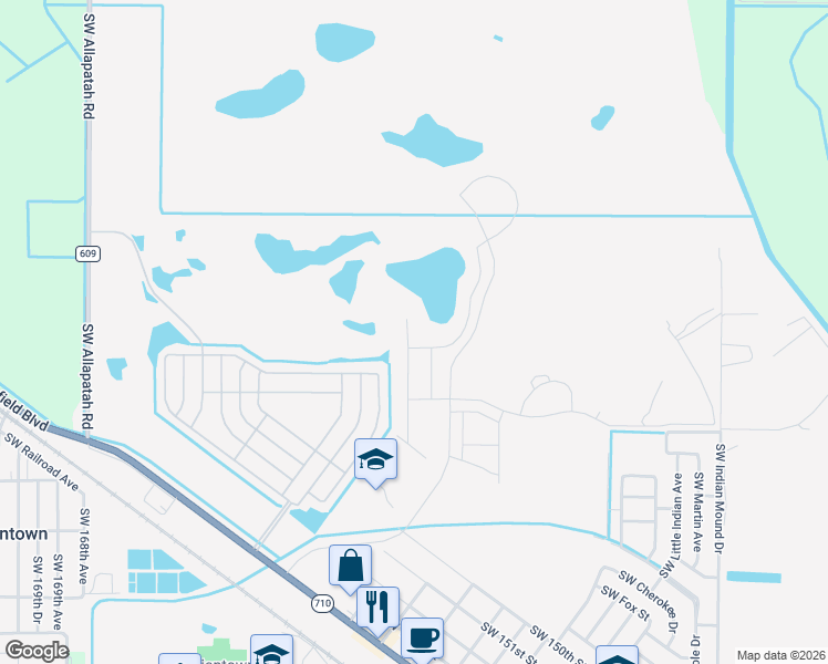 map of restaurants, bars, coffee shops, grocery stores, and more near 14341 Southwest Divot Drive in Indiantown
