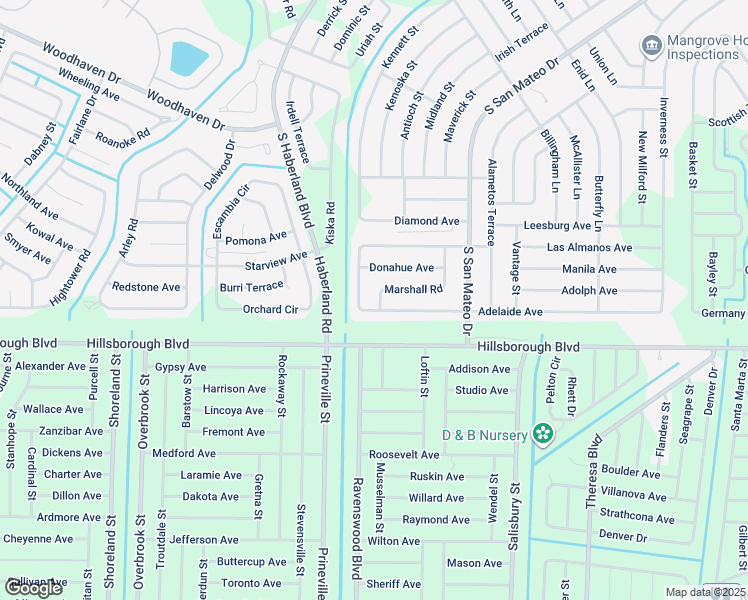 map of restaurants, bars, coffee shops, grocery stores, and more near 3665 Marshall Road in North Port