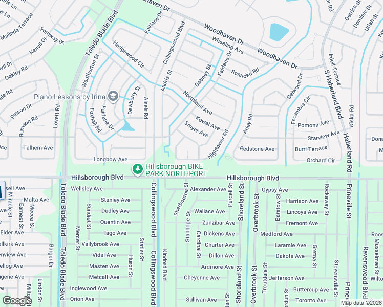 map of restaurants, bars, coffee shops, grocery stores, and more near 5340 Iota Court in North Port