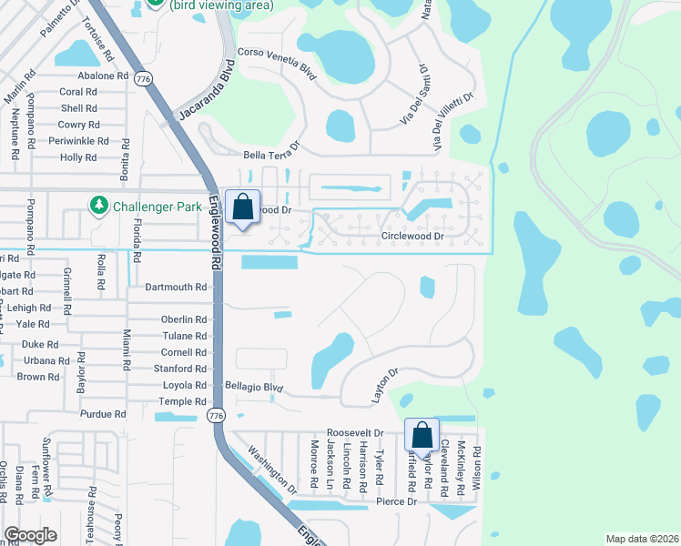 map of restaurants, bars, coffee shops, grocery stores, and more near 4111 Mendocino Circle in Venice