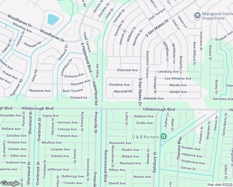 map of restaurants, bars, coffee shops, grocery stores, and more near 3665 Marshall Road in North Port