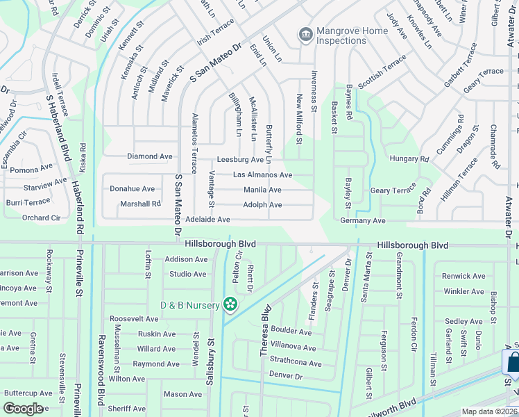 map of restaurants, bars, coffee shops, grocery stores, and more near 4565 Adolph Avenue in North Port