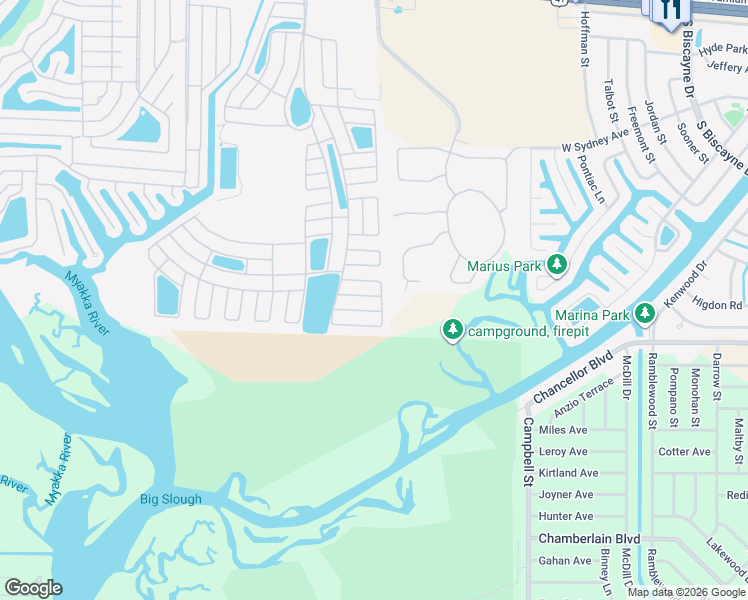 map of restaurants, bars, coffee shops, grocery stores, and more near 717 Del Luna Drive in North Port