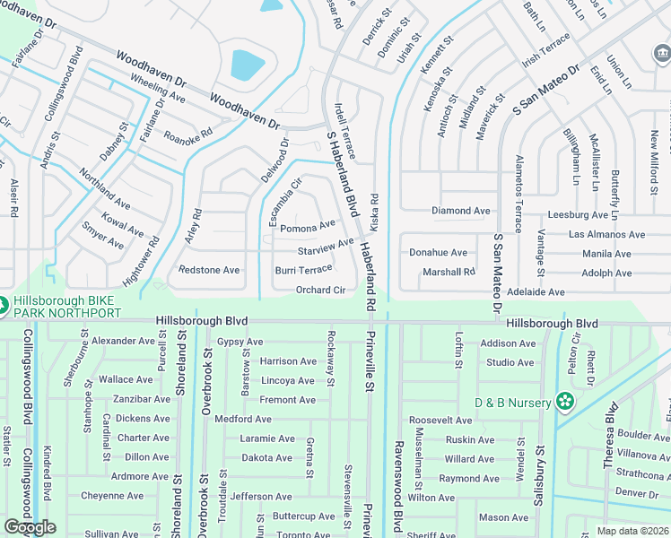 map of restaurants, bars, coffee shops, grocery stores, and more near 2746 Orchard Circle in North Port