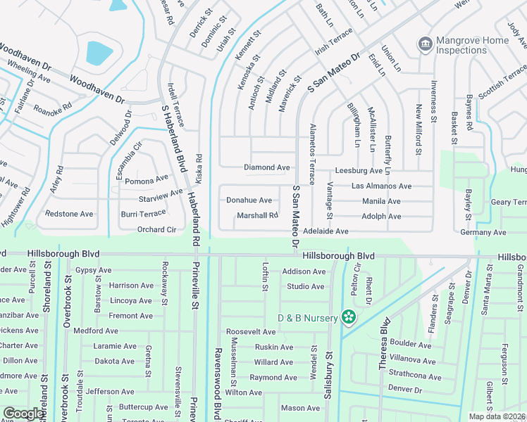 map of restaurants, bars, coffee shops, grocery stores, and more near 3780 Adelaide Avenue in North Port
