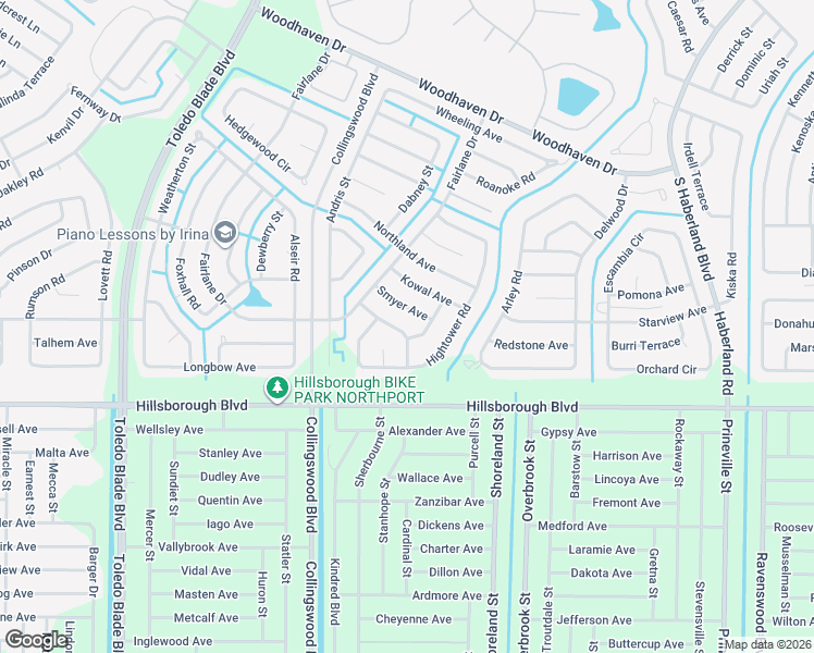 map of restaurants, bars, coffee shops, grocery stores, and more near 2144 Smyer Avenue in North Port