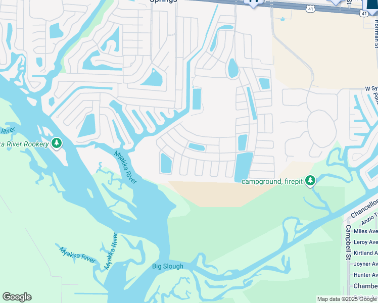 map of restaurants, bars, coffee shops, grocery stores, and more near 643 Los Altos in North Port