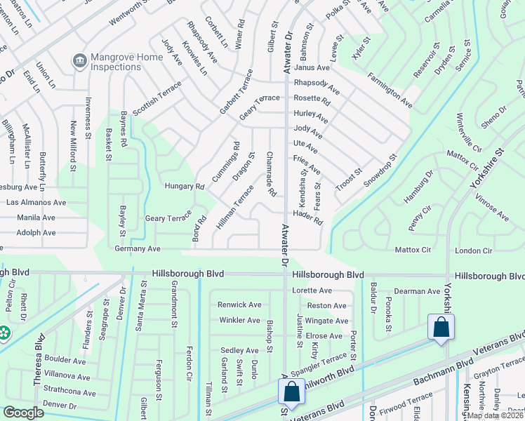 map of restaurants, bars, coffee shops, grocery stores, and more near 4939 Hader Road in North Port