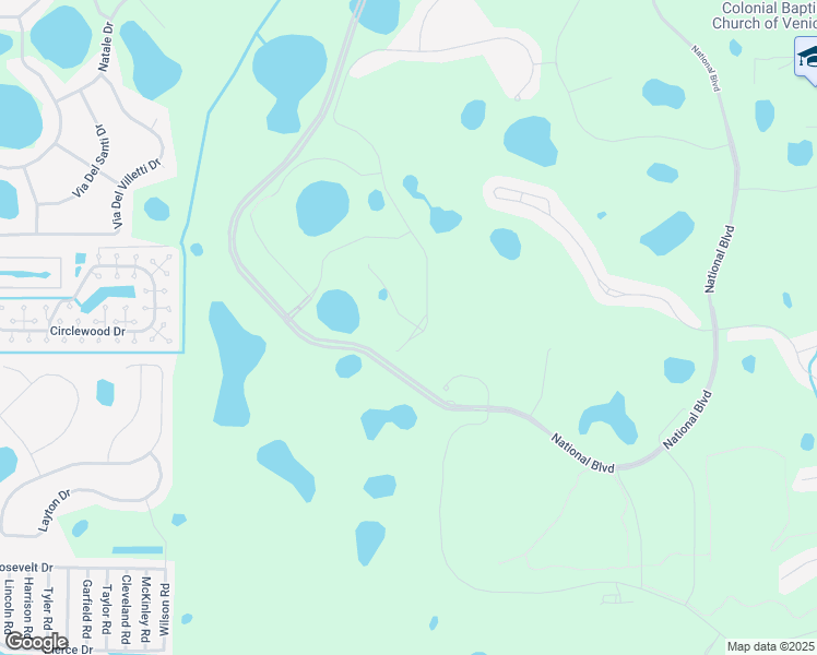 map of restaurants, bars, coffee shops, grocery stores, and more near Spartina Dr in Venice