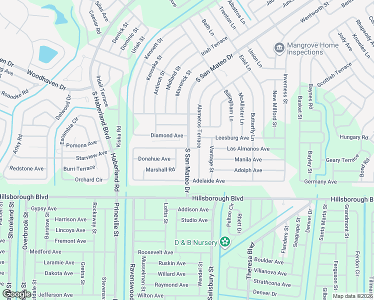 map of restaurants, bars, coffee shops, grocery stores, and more near 3825 Marshall Road in North Port