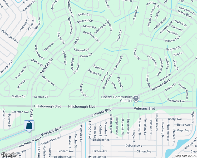 map of restaurants, bars, coffee shops, grocery stores, and more near in North Port