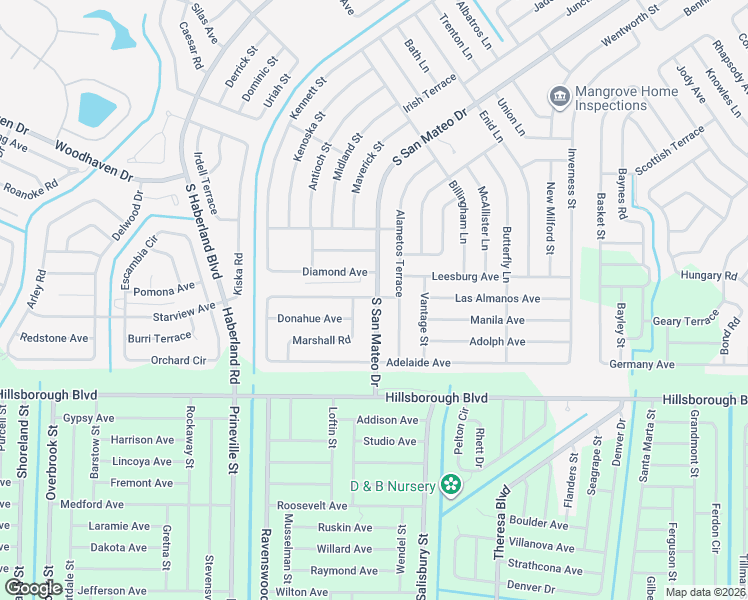 map of restaurants, bars, coffee shops, grocery stores, and more near 3825 Marshall Road in North Port