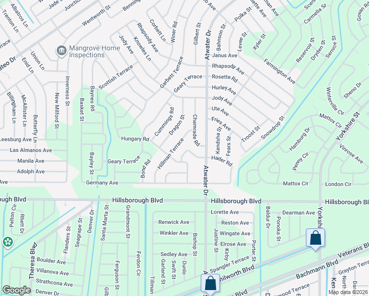 map of restaurants, bars, coffee shops, grocery stores, and more near 4939 Hader Road in North Port