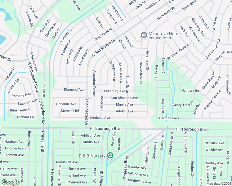 map of restaurants, bars, coffee shops, grocery stores, and more near 4378 Billingham Lane in North Port