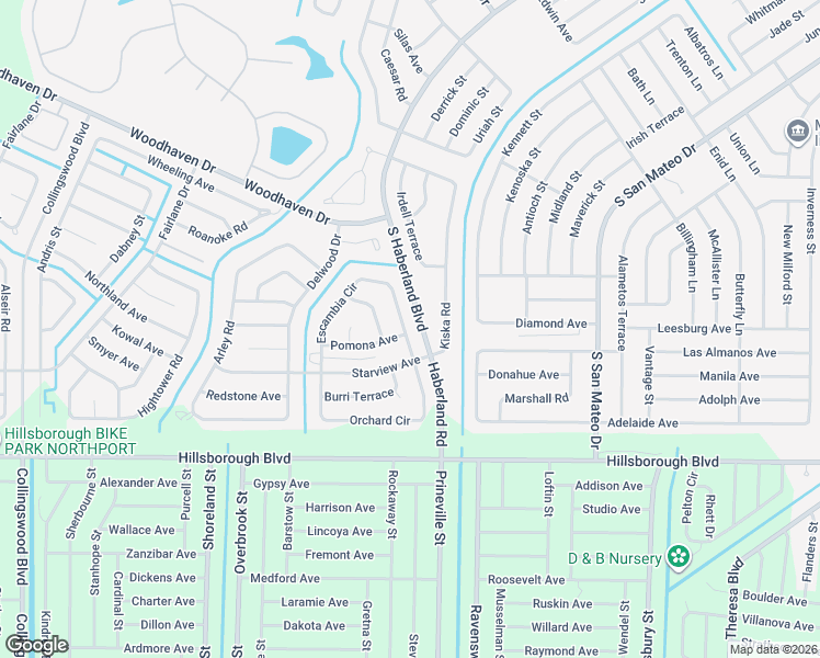 map of restaurants, bars, coffee shops, grocery stores, and more near 2837 Escambia Circle in North Port
