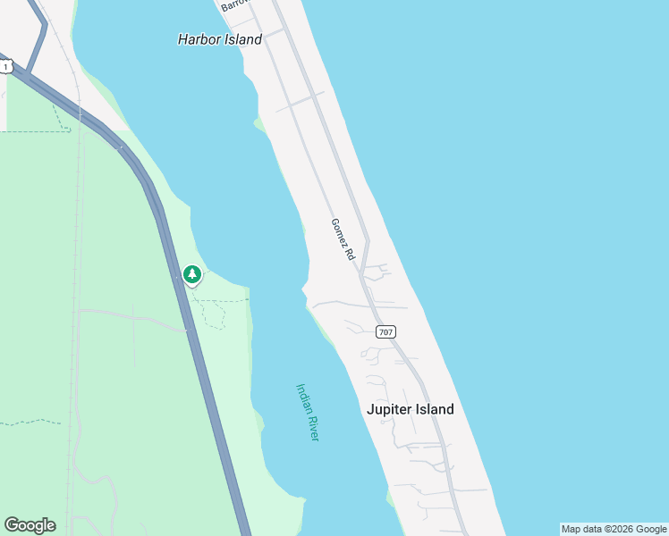 map of restaurants, bars, coffee shops, grocery stores, and more near 206 Gomez Road in Hobe Sound