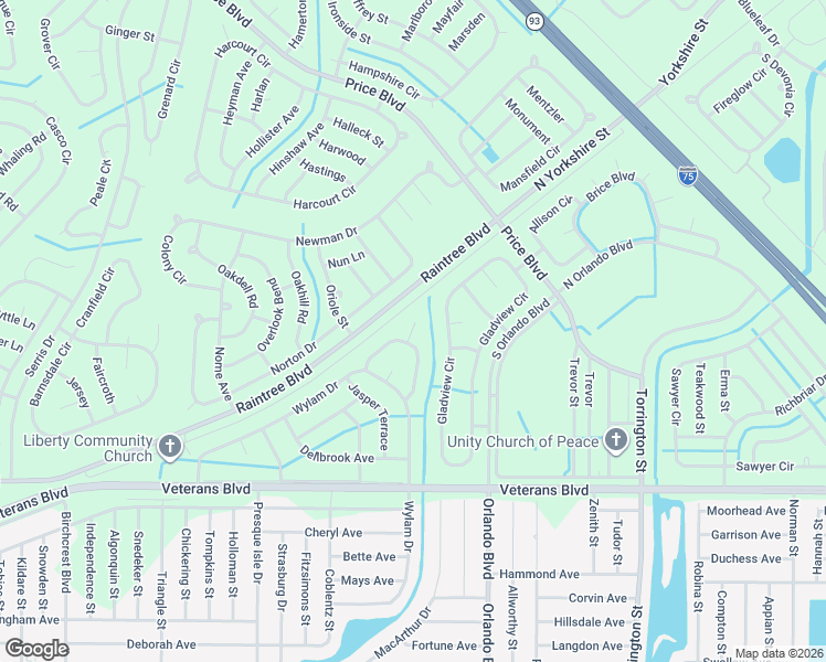 map of restaurants, bars, coffee shops, grocery stores, and more near 2759 Wylam Drive in North Port