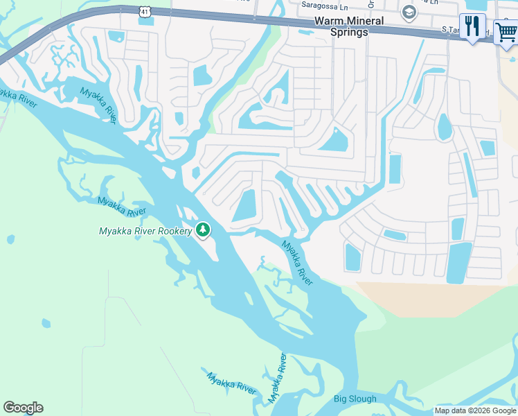 map of restaurants, bars, coffee shops, grocery stores, and more near 774 Imperial Drive in North Port