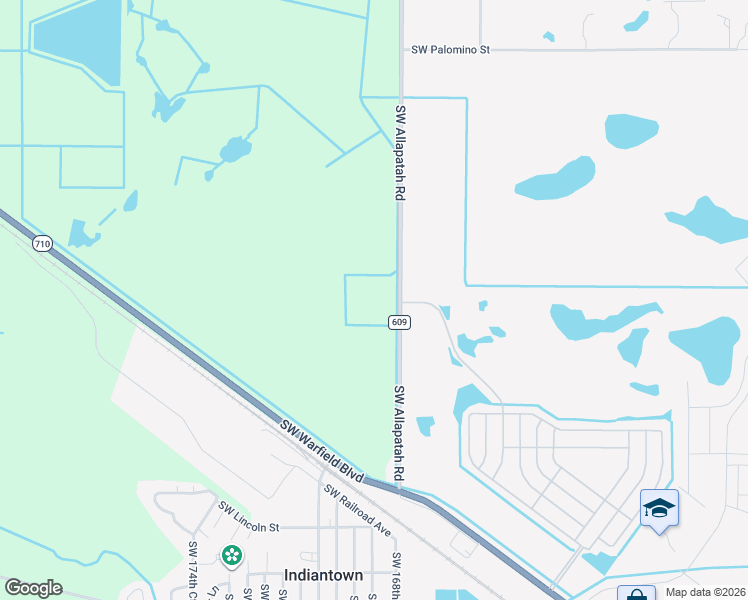 map of restaurants, bars, coffee shops, grocery stores, and more near 13850 Southwest Allapatah Road in Indiantown