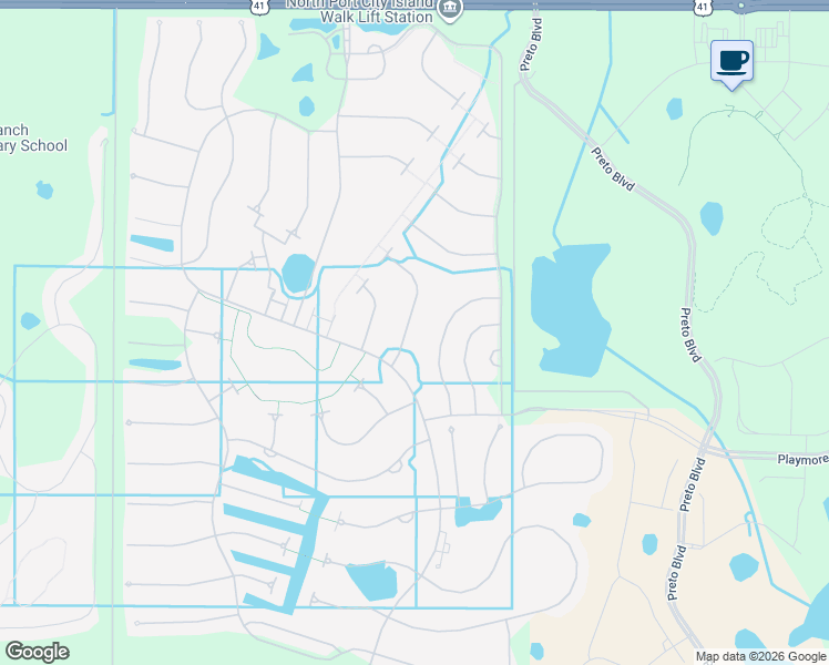 map of restaurants, bars, coffee shops, grocery stores, and more near 19136 Jalisca Street in Venice