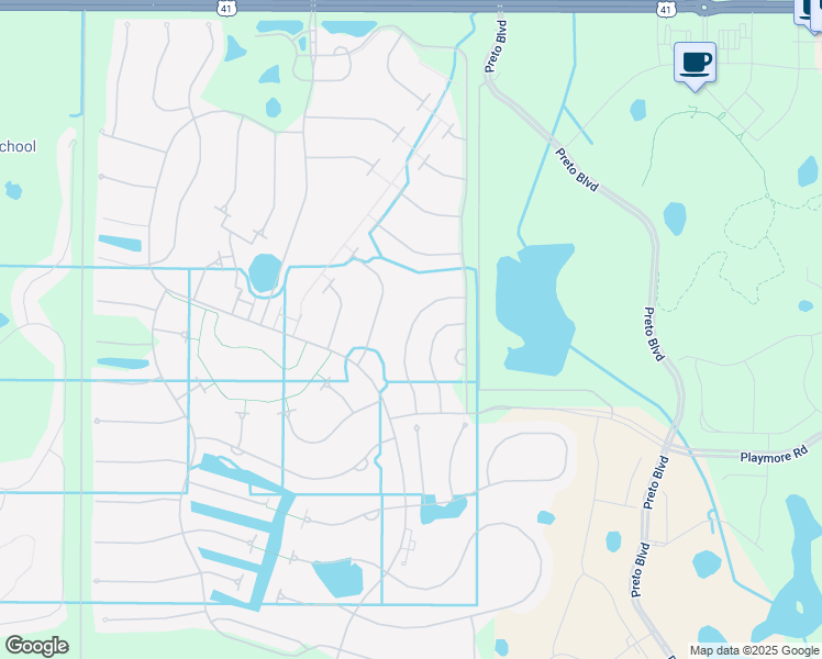map of restaurants, bars, coffee shops, grocery stores, and more near 19179 Lappacio Street in Venice