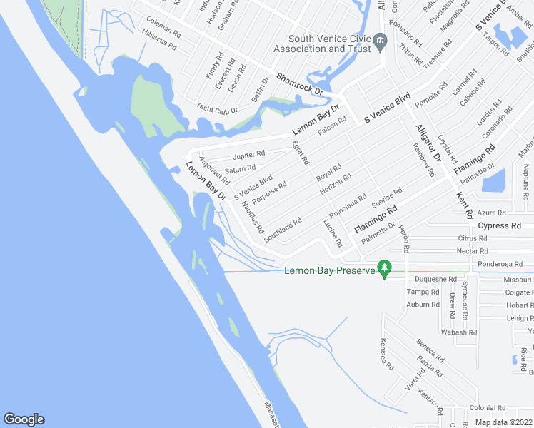 map of restaurants, bars, coffee shops, grocery stores, and more near 1580 Royal Road in Venice