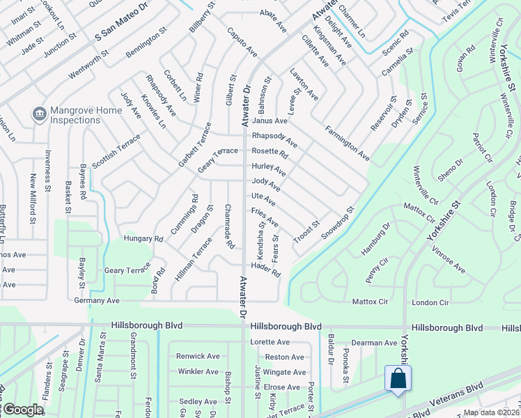 map of restaurants, bars, coffee shops, grocery stores, and more near 5182 Fries Avenue in North Port