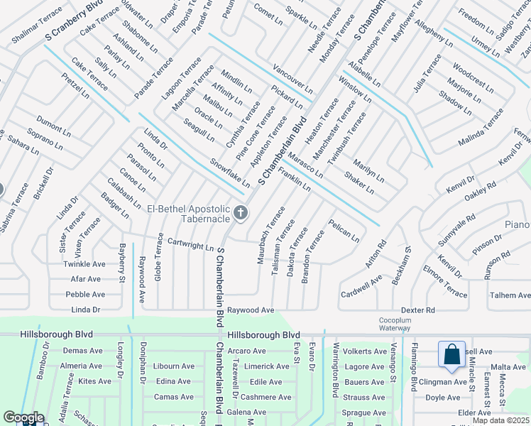 map of restaurants, bars, coffee shops, grocery stores, and more near 4688 Heather Terrace in North Port
